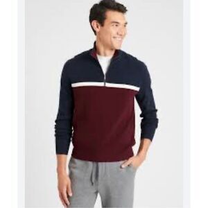 ✨Gap COLOR BLOCK 1/4 ZIP SZ SMALL SWEATER✨